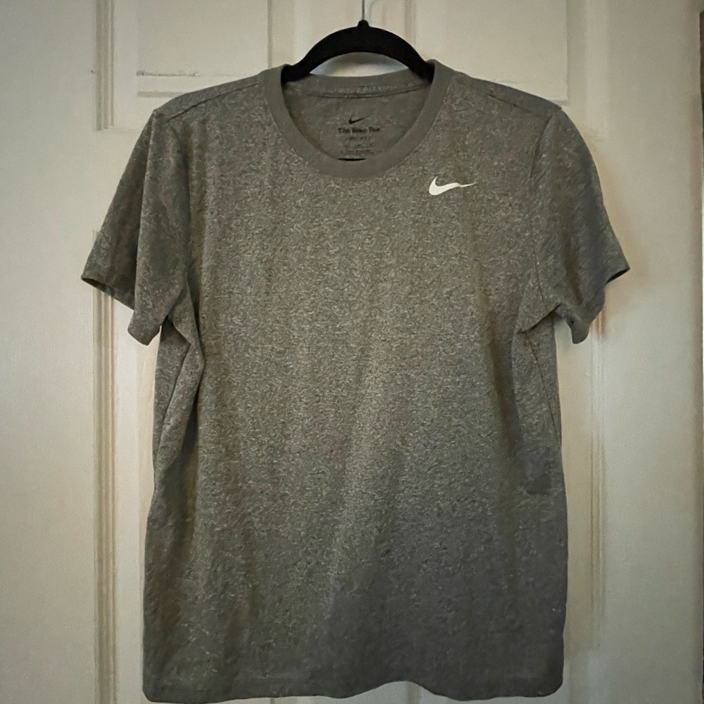 Nike Womens Grey Dri-FIT Crew T-Shirt